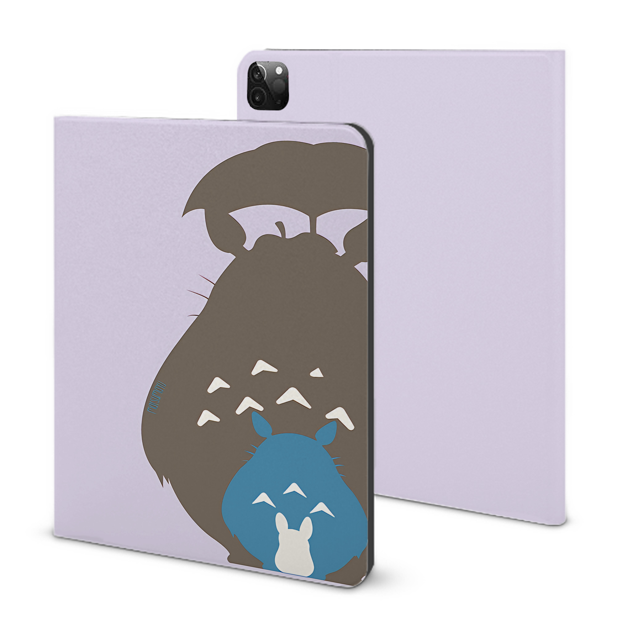 （画像用） となりのトトロ 草壁メイ 草壁サツキ My Neighbor Totoro Satsuki Kusakabe Mei Kusakabe IPadケース ペンホルダー付き ブックスタイルデザイン